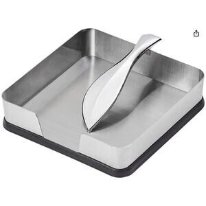 Kamenstein Horizontal Napkin Holder with Leaf Arm